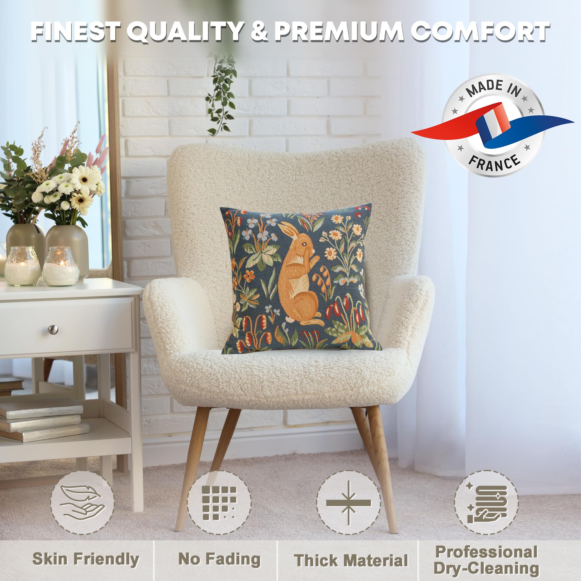 Amazon.co.jp: 中世( 7445 ) French装飾タペストリークッション